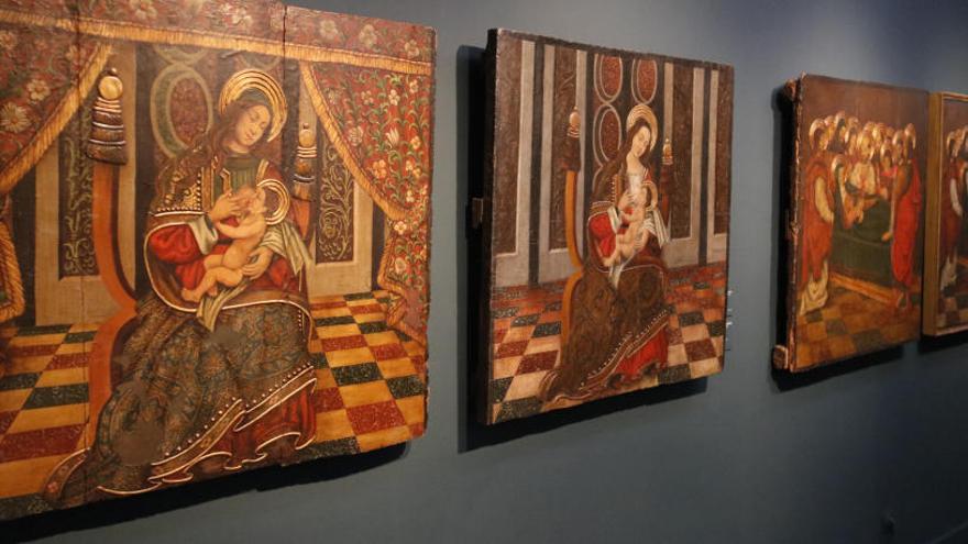 Alguns dels quadres de la mostra &#039;Falsos verdaders&#039; del Museu d&#039;Art de Girona