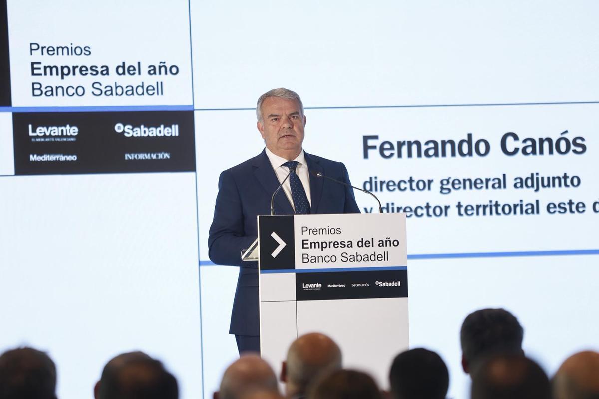 El director general adjunto y director territorial Este de Banco Sabadell, Fernando Canós.