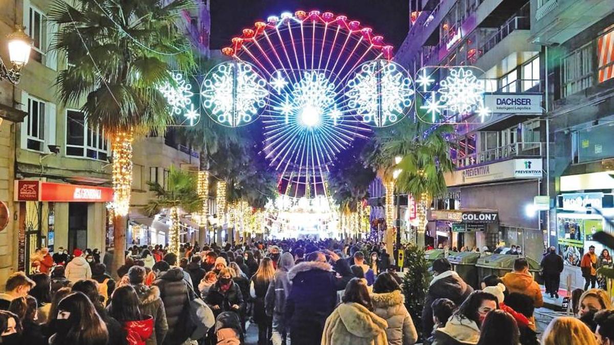 Iluminación navideña en Vigo