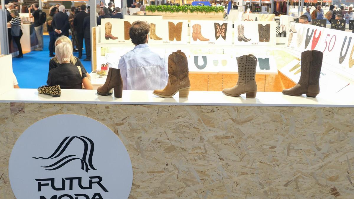 Una imagen de la feria de componentes de calzado Futurmoda, celebrada esta semana.