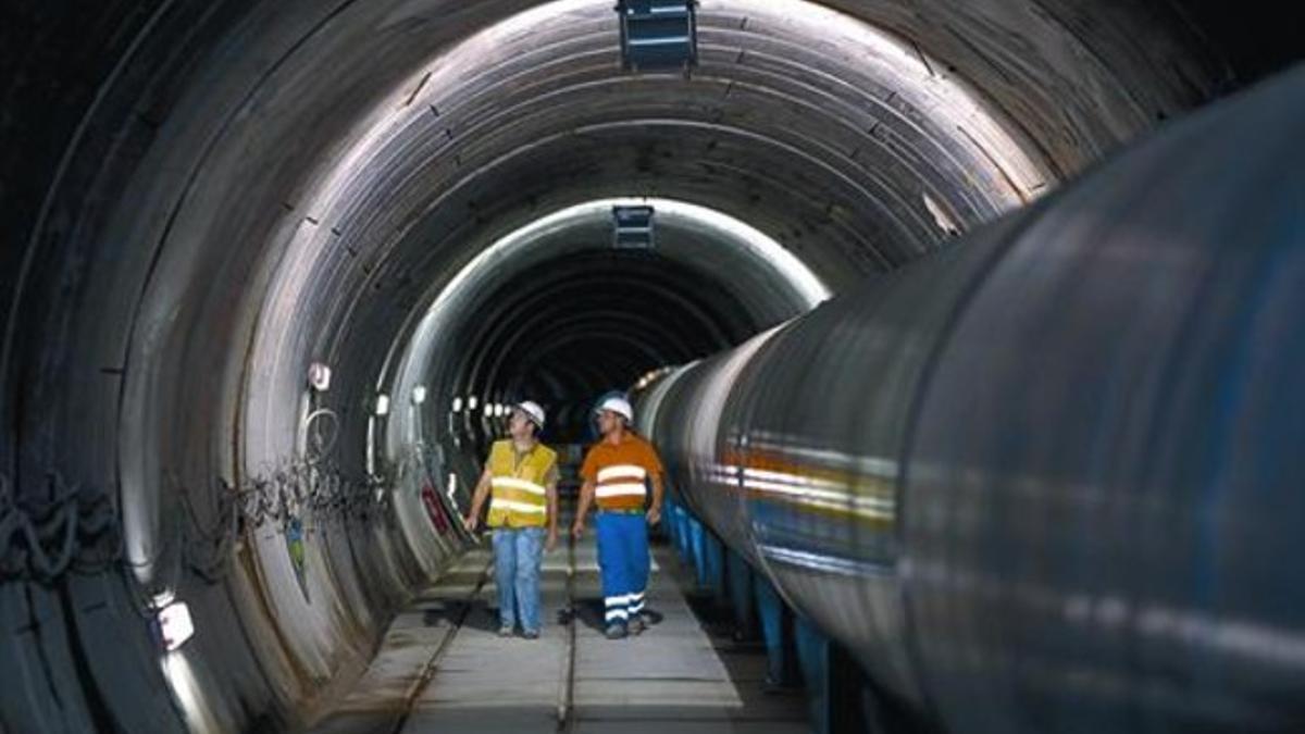 Tubería y túnel de interconexión de Fontsanta-Trinitat  de ATLL.