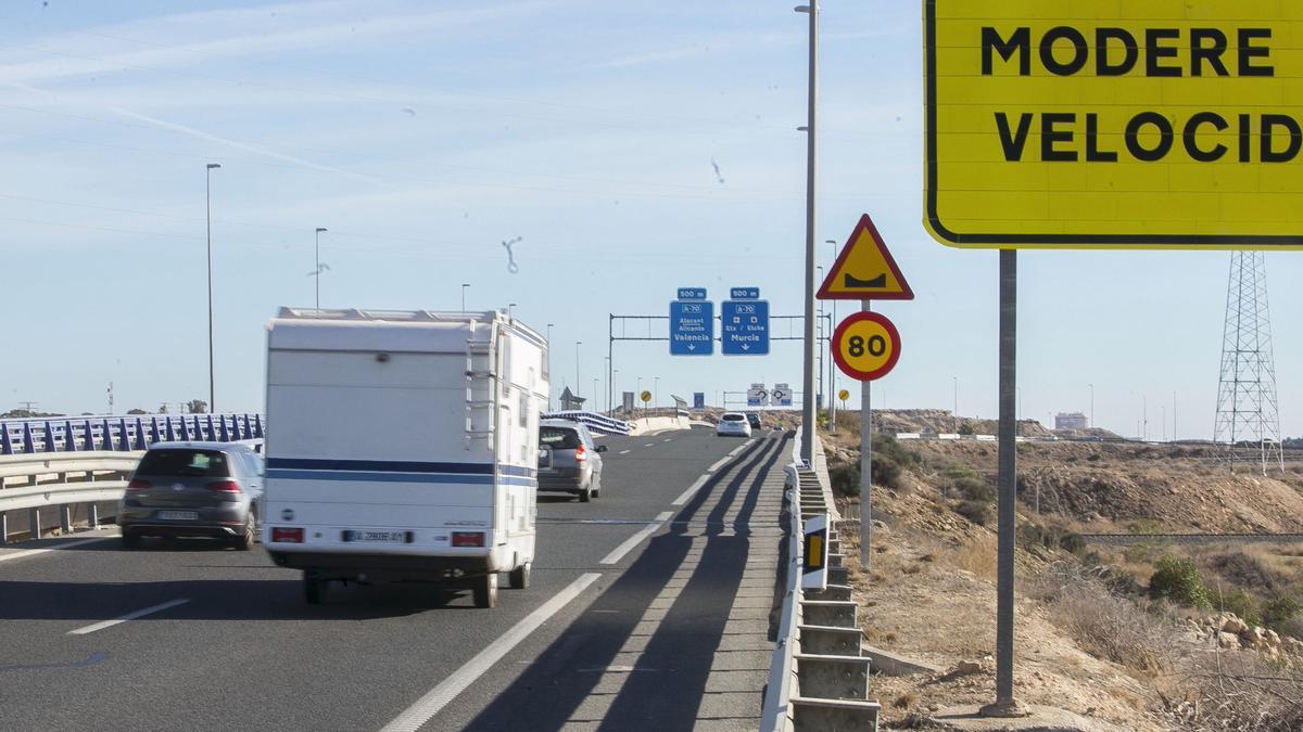 El acceso a la carretera, uno de los puntos más peligrosos.