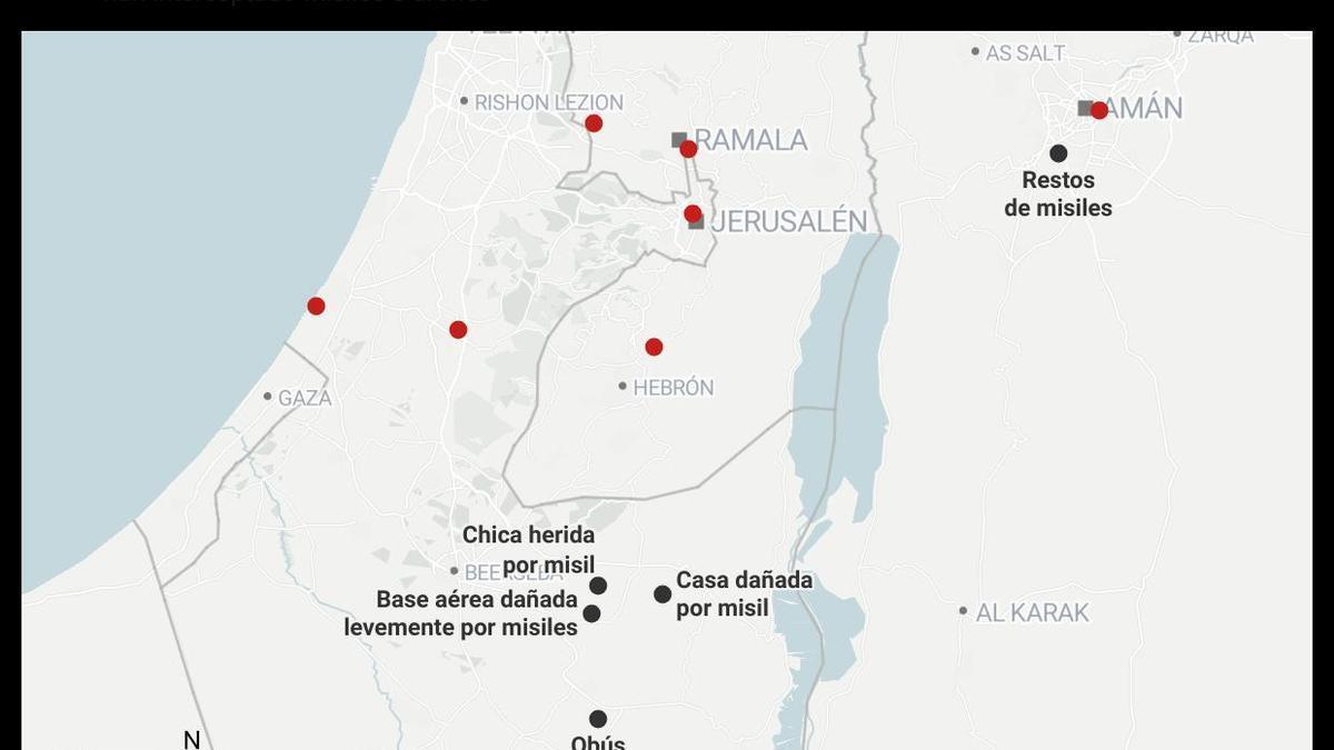 Mapas y gráficos de la escalada de tensión entre Irán e Israel.