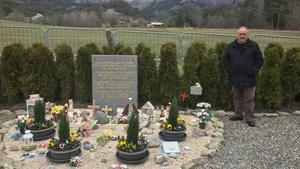 Homenaje a las víctimas de Germanwings en Le Vernet, en los Alpes franceses.