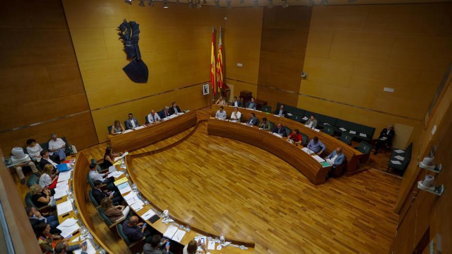 El pleno de la Diputación de València, en la sesión de finales de septiembre.