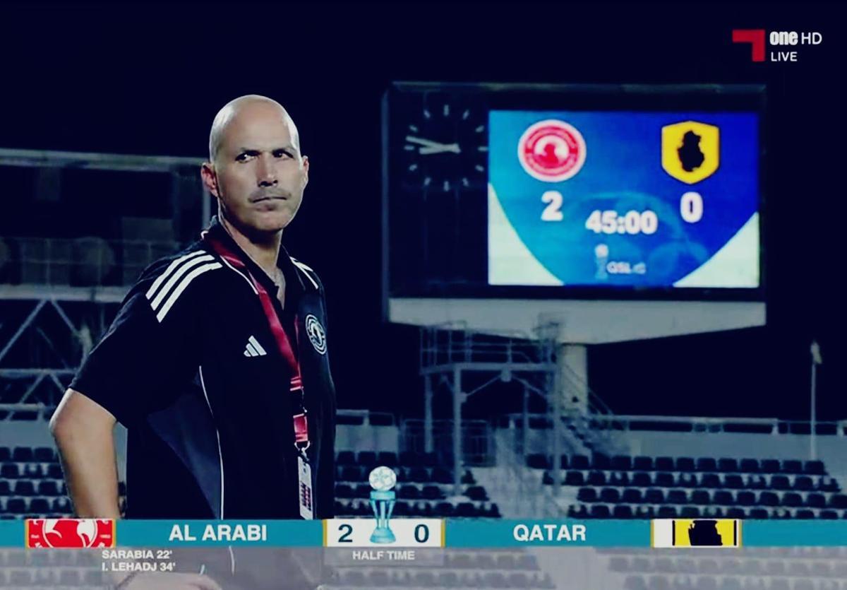 Yeray Rodríguez, entrenador lanzaroteño de fútbol del Al Arabi Doha, equipo de la Liga de las Estrellas en Qatar