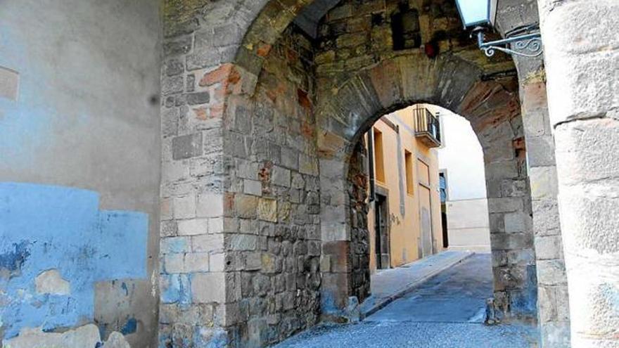 Un dels portals d&#039;entrada a la part més antiga de la ciutat d&#039;Igualada