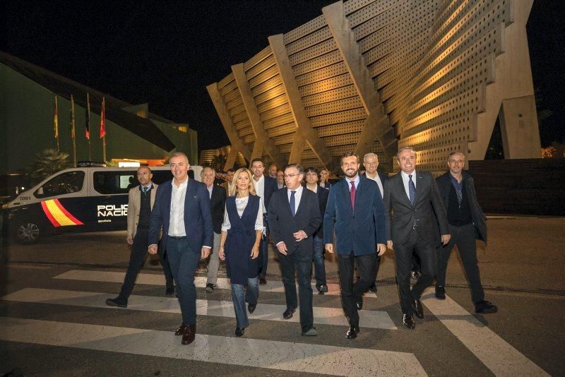 Mitin de Pablo Casado en Zaragoza el 6 de noviembre de 2019