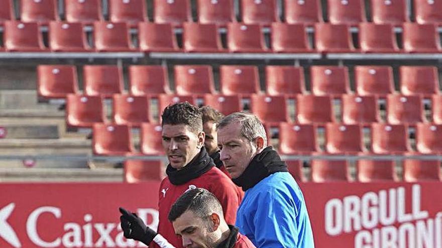 Gallar i Soriano, amb el segon entrenador, Fabián Rivero.