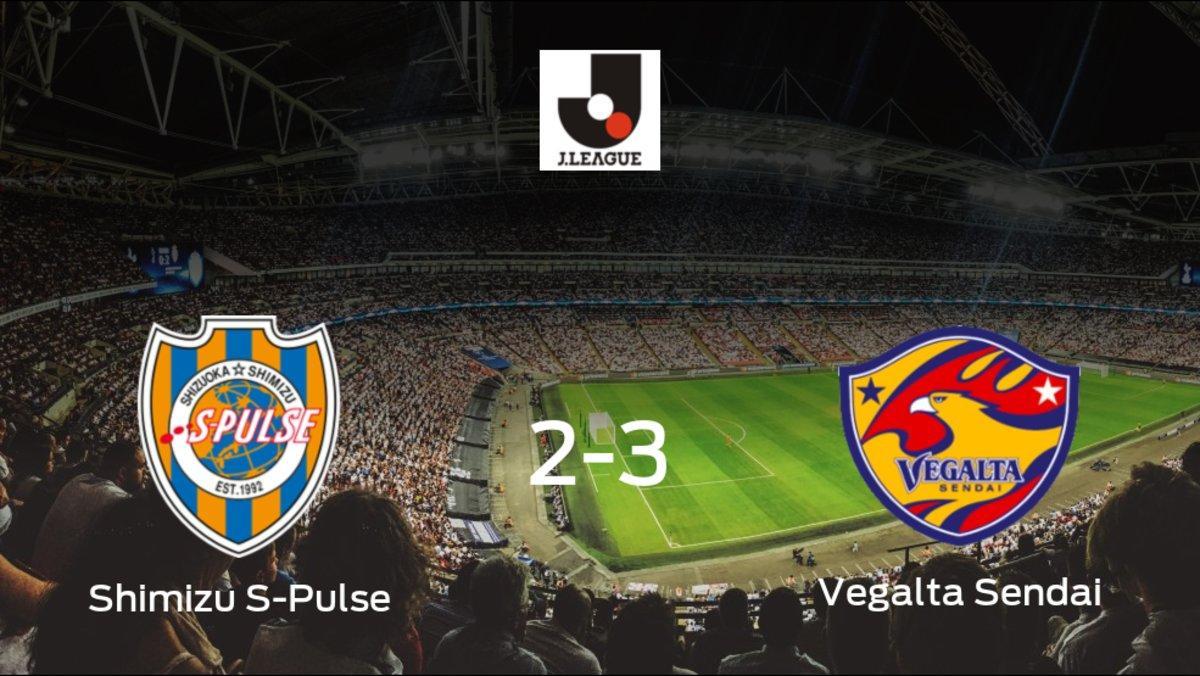 El Vegalta Sendai vence 2-3 en el estadio del Shimizu S-Pulse
