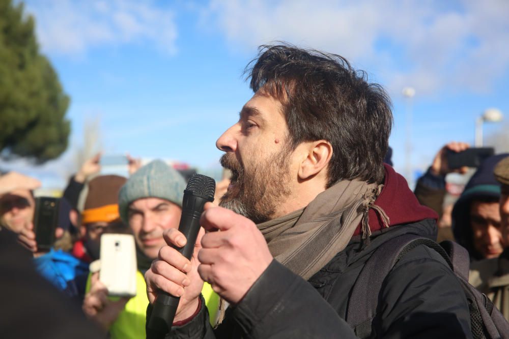 Las imágenes de las protestas de los taxistas.