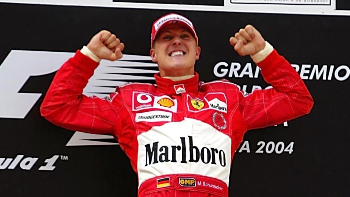 El campeonísimo alemán Michael Schumacher en sus tiempos en Ferrari.