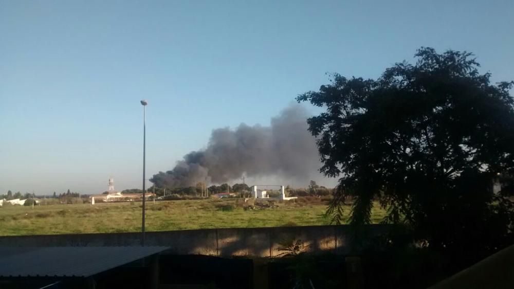 El comercio ubicado en el Parque Comercial Bahía Azul salía ardiendo este viernes por la tarde