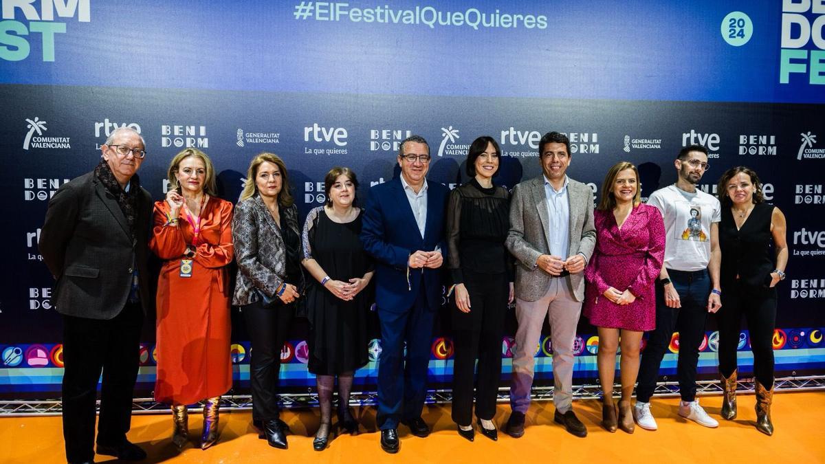 Diana Morant, Carlos Mazón, Pilar Benabé, Toni Pérez, Susana Camarero y Nuria Montes, entre otros en la final del Benidorm Fest.