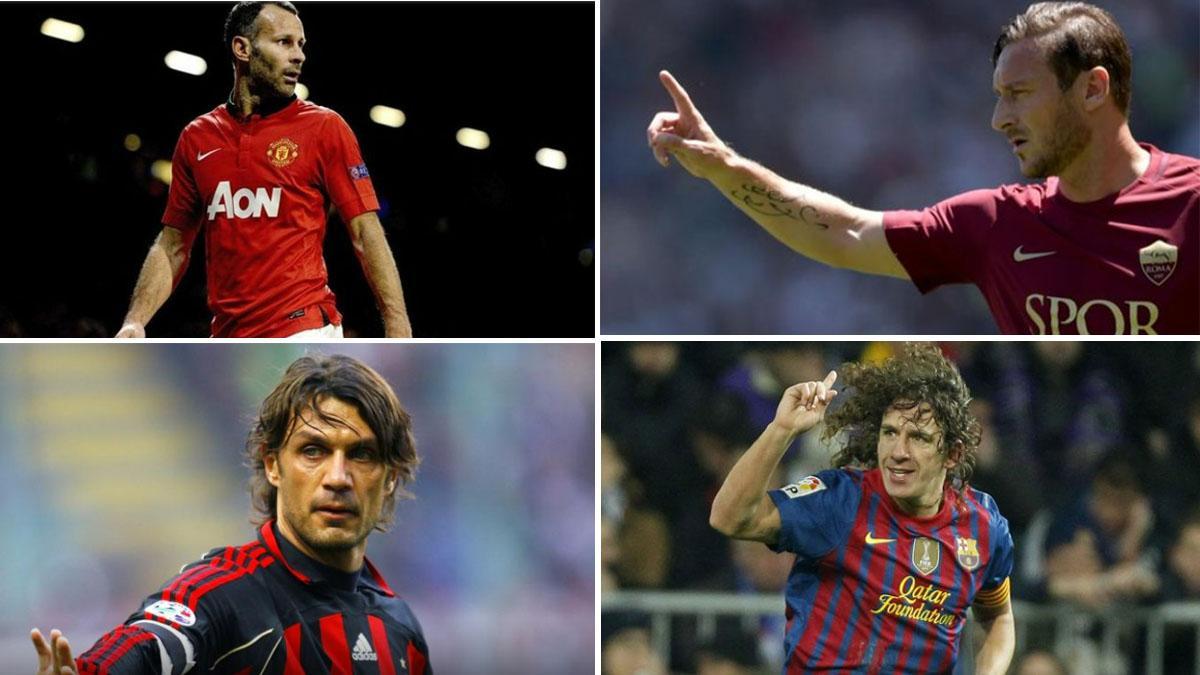 Giggs, Totti, Maldini, Puyol... Todos ellos mitos con sus respectivos clubes por defender siempre la misma camiseta