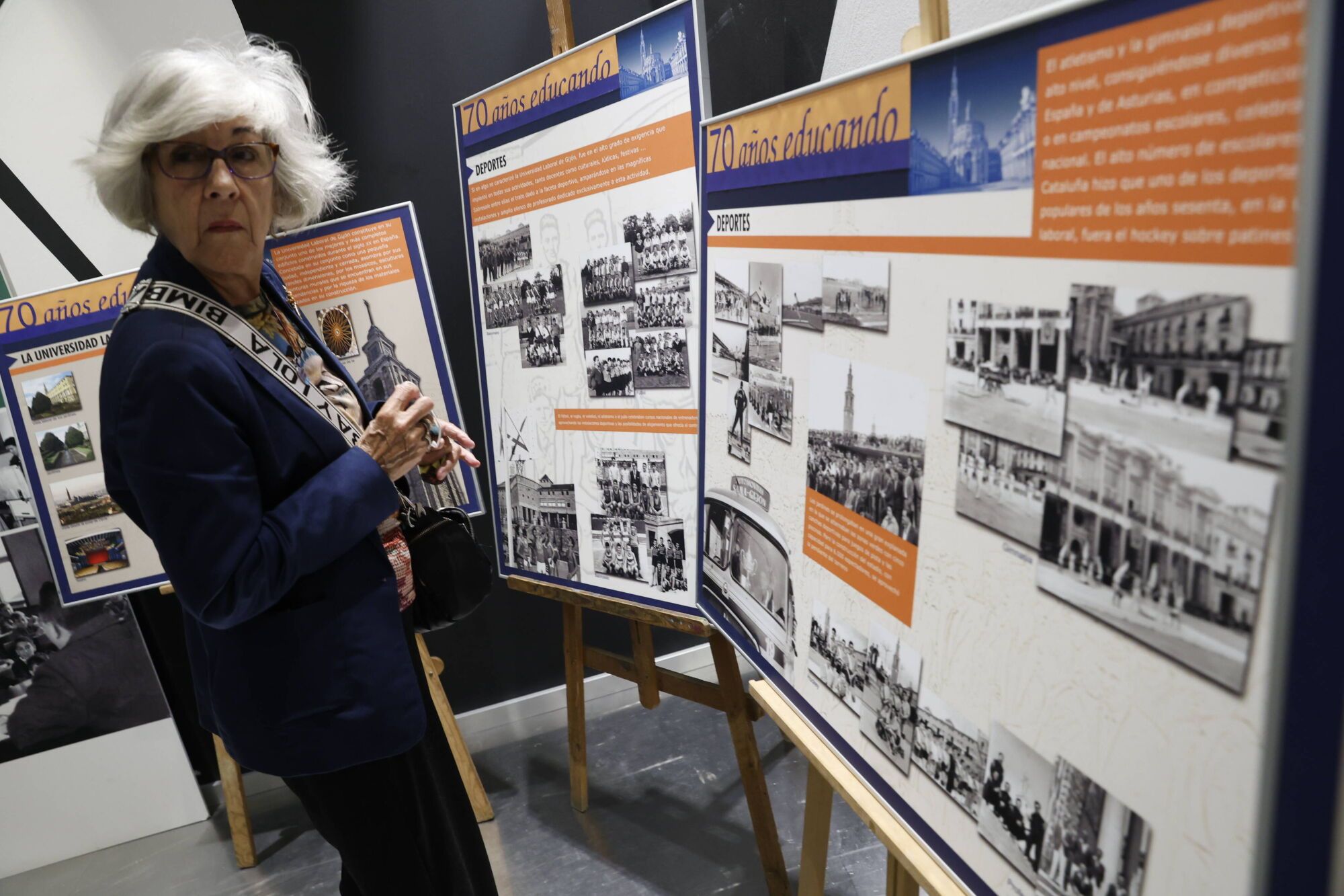 Inauguración de la exposición por el 70.º aniversario de la primera promoción de alumnos de la Universidad Laboral.