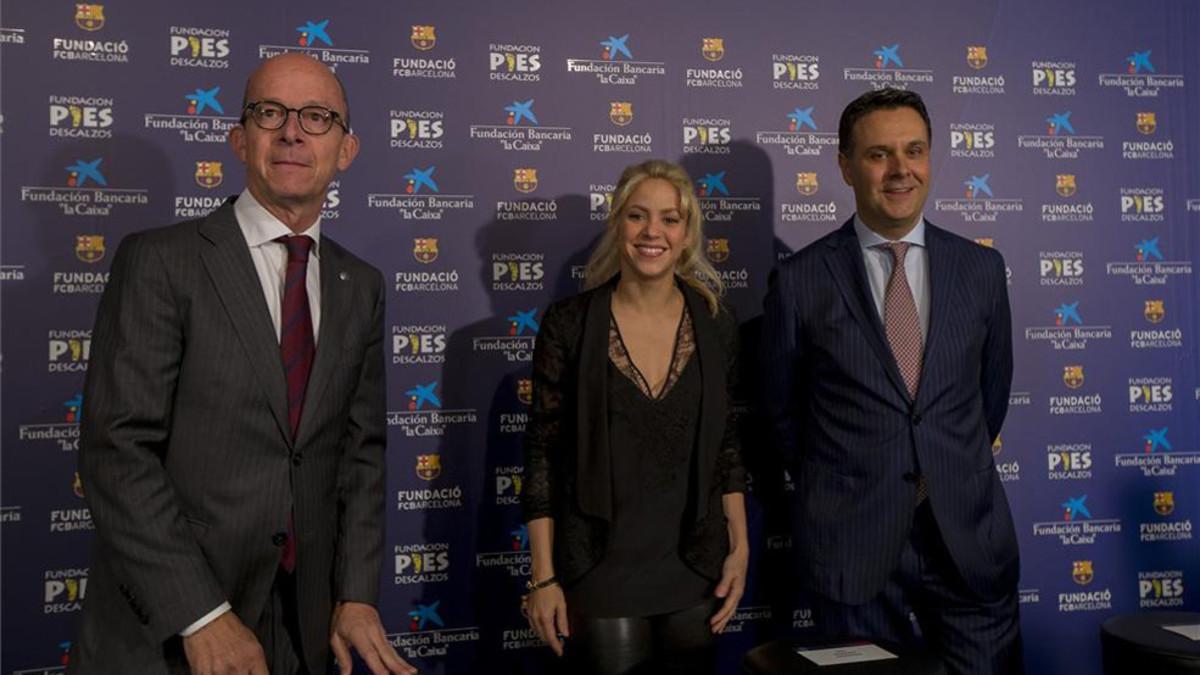 Shakira estuvo en el acto de su Fundación Pies Descalzos