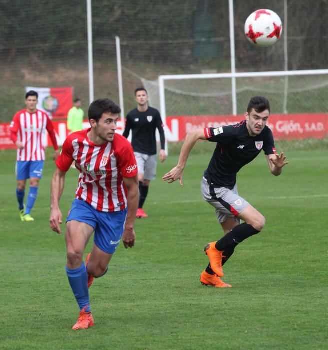 Partido entre el Sporting B y el Athletic B