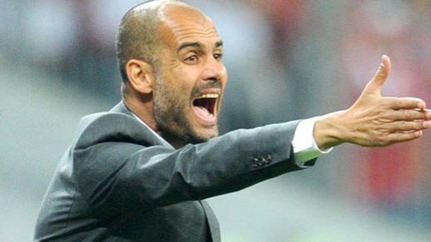 Guardiola, durante el partido.