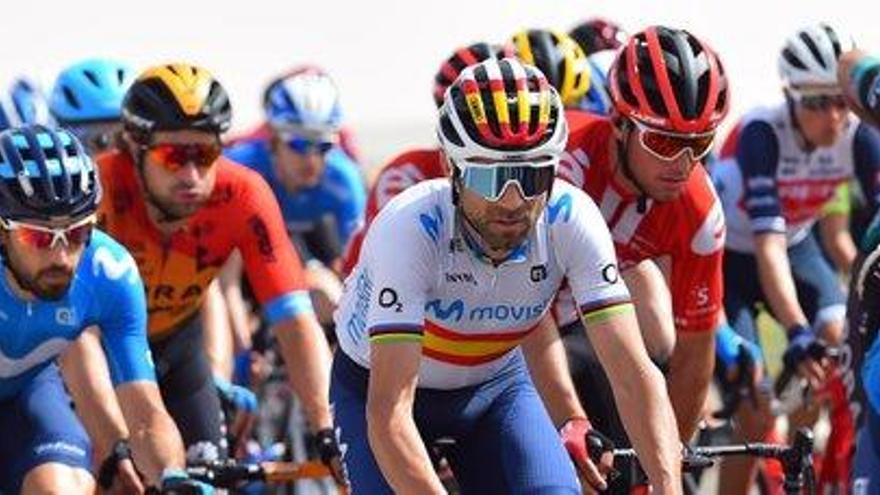 Alejandro Valverde, en el Tour de los Emiratos Árabes