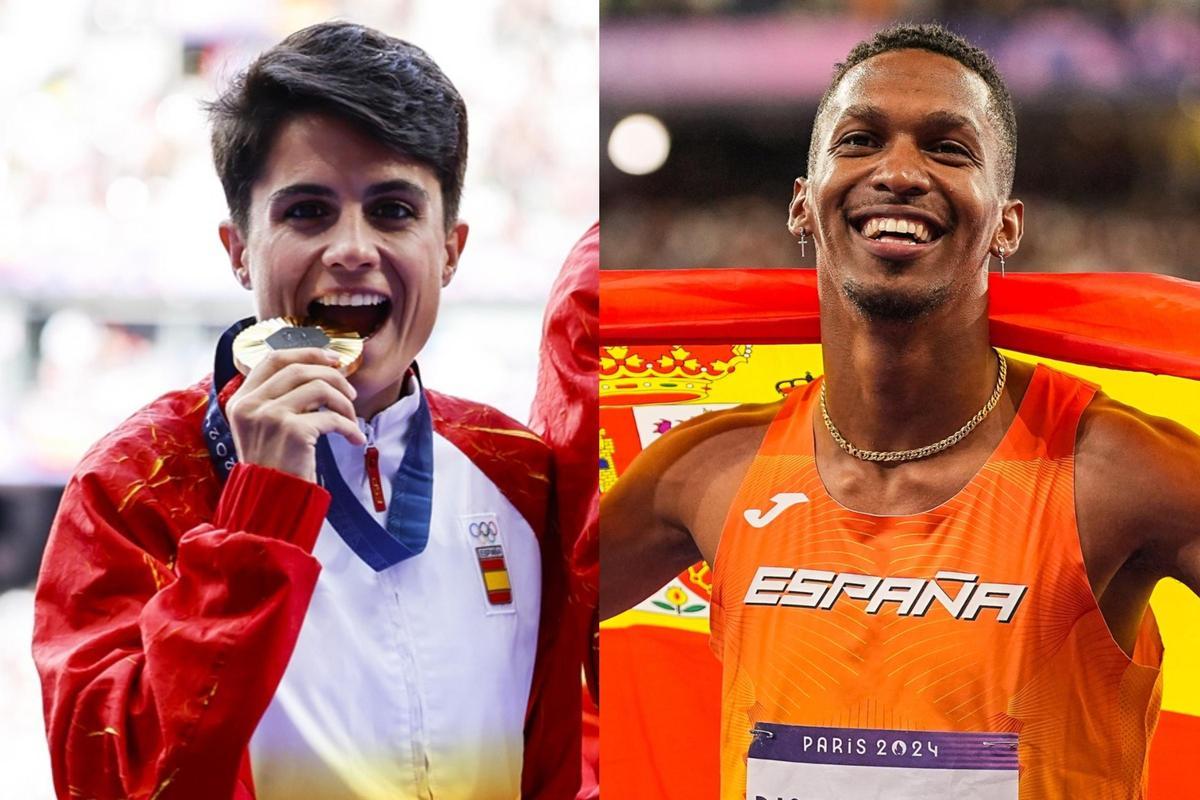 María Pérez y Jordan Díaz, abanderados de España en la ceremonia de clausura de Paris 2024