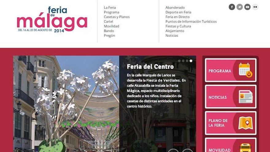 Nueva web de la Feria de Málaga