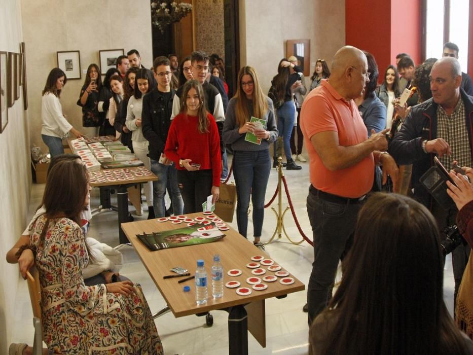 Ana Guerra, en el Ayuntamiento de Murcia