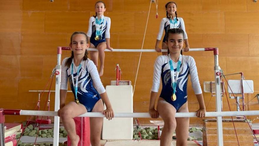 Las gimnastas del Sant Rafel se bañan en oro en el Balear
