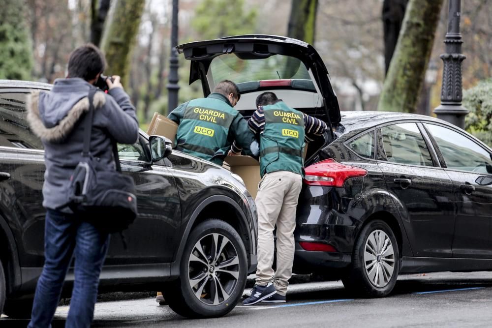 La Guardia Civil registra la sede de UGT en Asturias