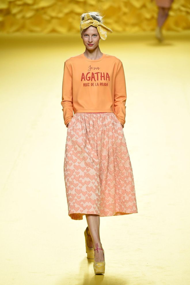 MBFWM 2015: Ágatha Ruiz de la Prada Primavera/Verano 2016, look monocromático