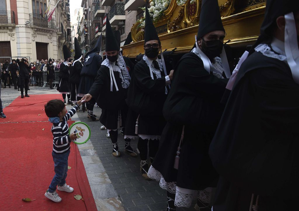 La procesión del Viernes Santo de Murcia, en imágenes