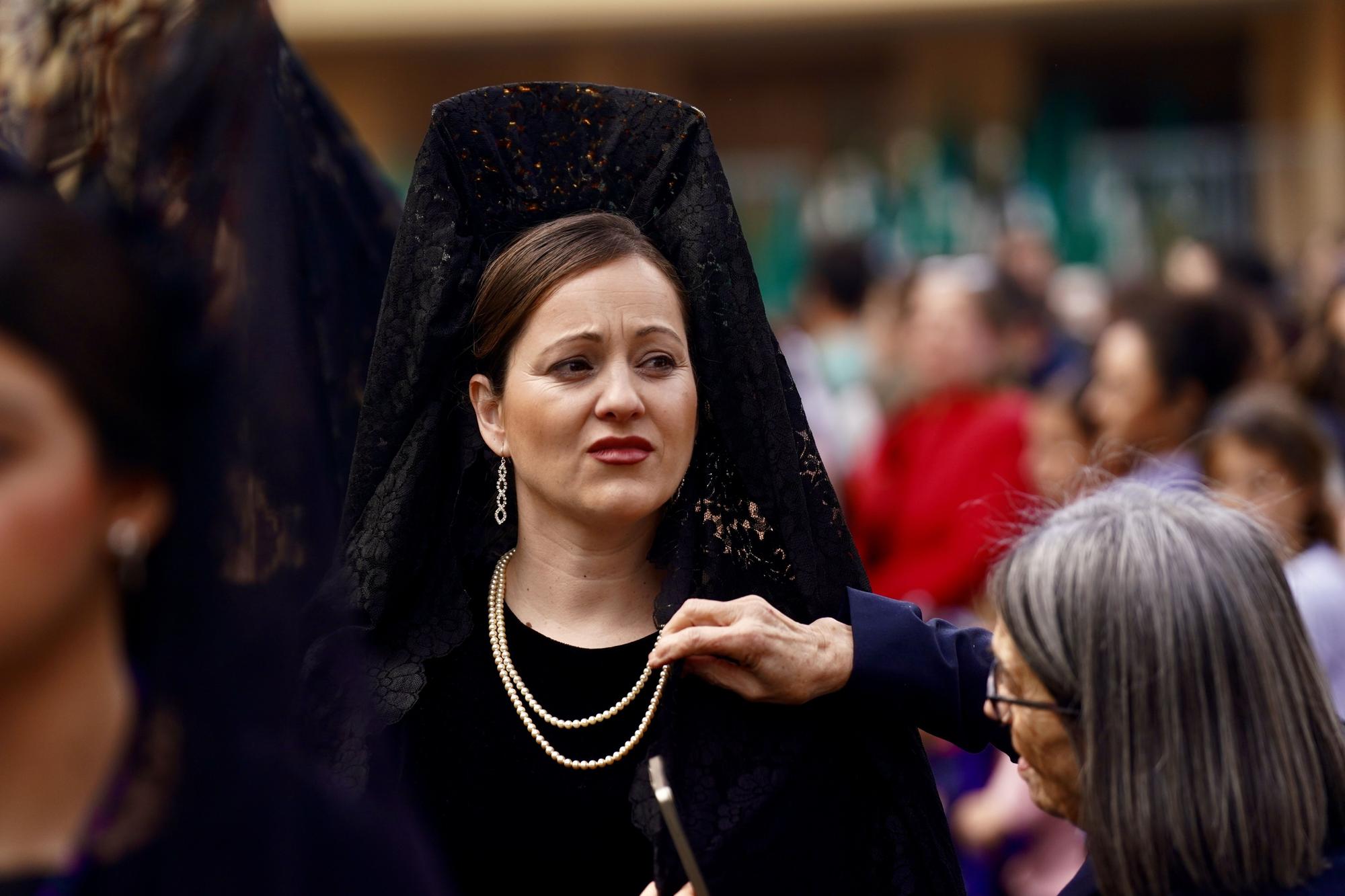 Salida procesional de la Cofradía de Nueva Esperanza, en el Martes Santo de 2024.