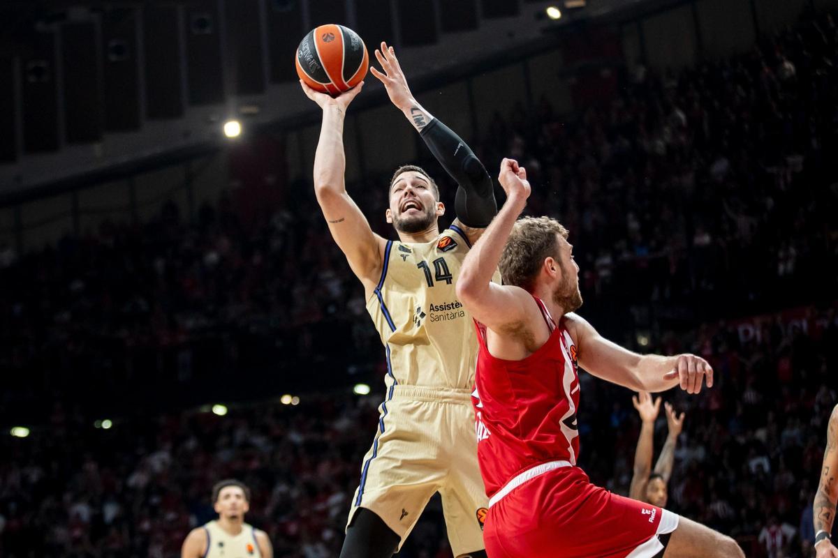 Willy, en una acción del partido donde los azulgrana concedieron demasiado en el rebote defensivo y con muchas pérdidas