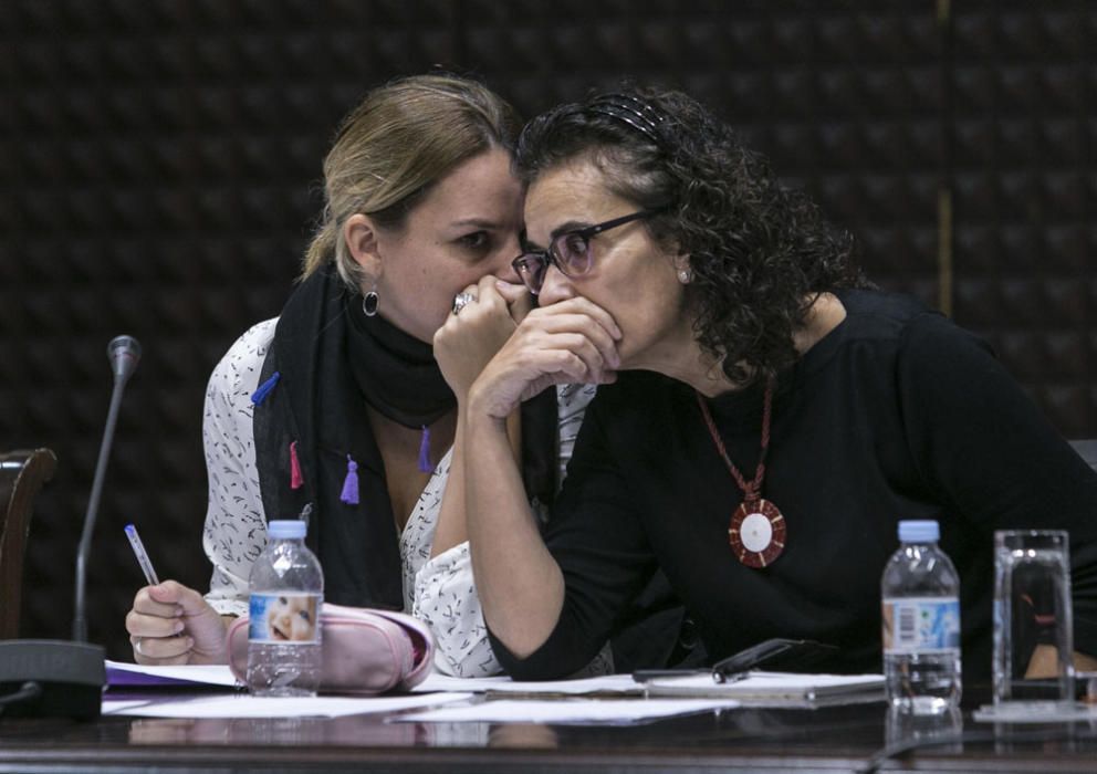 Comisión de presupuestos en el Parlamento canario