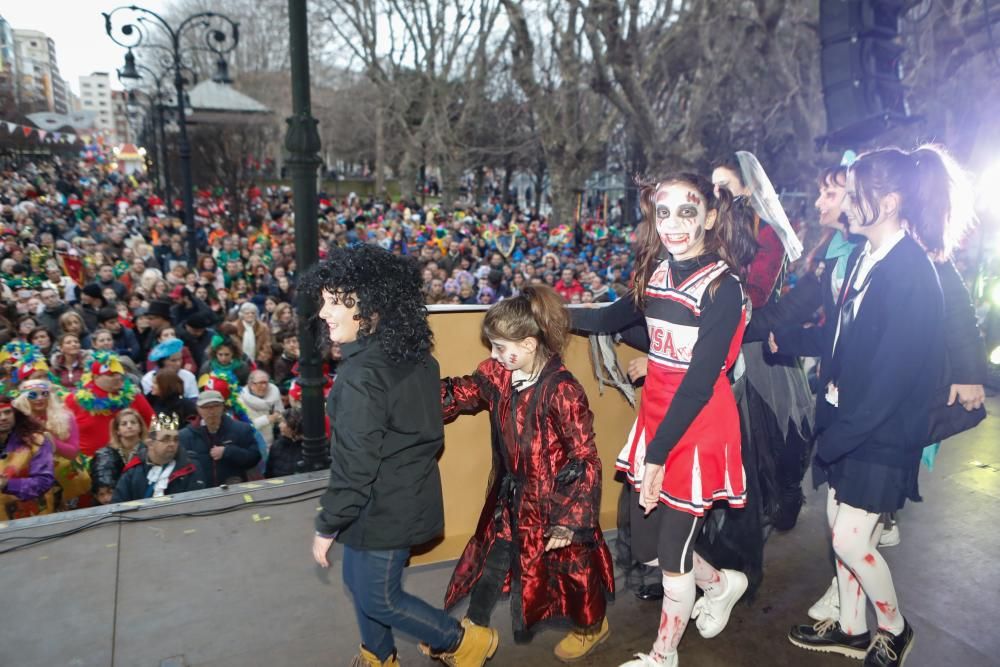 Carnaval en Gijón 2018: entrega de premios a los mejores disfraces.