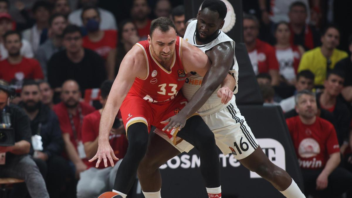 El Real Madrid aúna dos derrotas consecutivas en los cuartos frente al Olympiacos