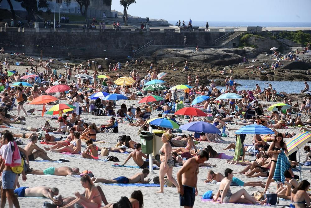 Martes de sol y playa en A Coruña