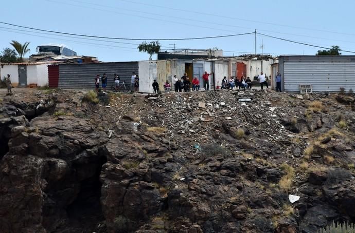 10/04/2019 SAN BARTOLOME DETIRAJANA. Simulacro accidente aéreo del Ejercito del Aire.  Fotógrafa: YAIZA SOCORRO.  | 10/04/2019 | Fotógrafo: Yaiza Socorro