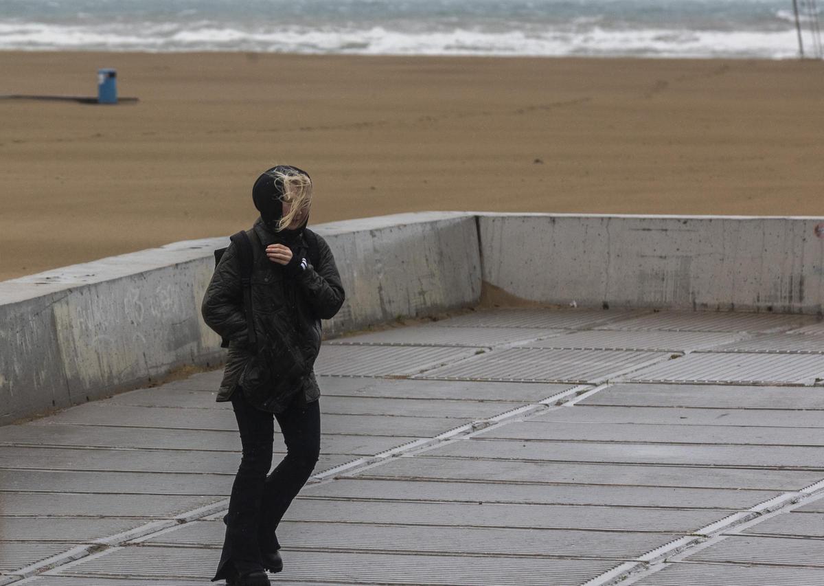 Valencia espera la llegada del temporal de frío y viento en Valencia