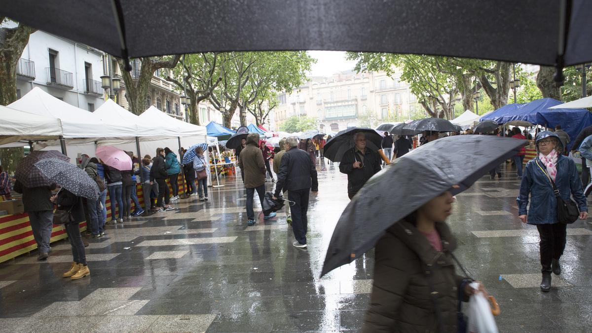 Imatge d'arxiu d'un dia de pluja a l'Alt Empordà.