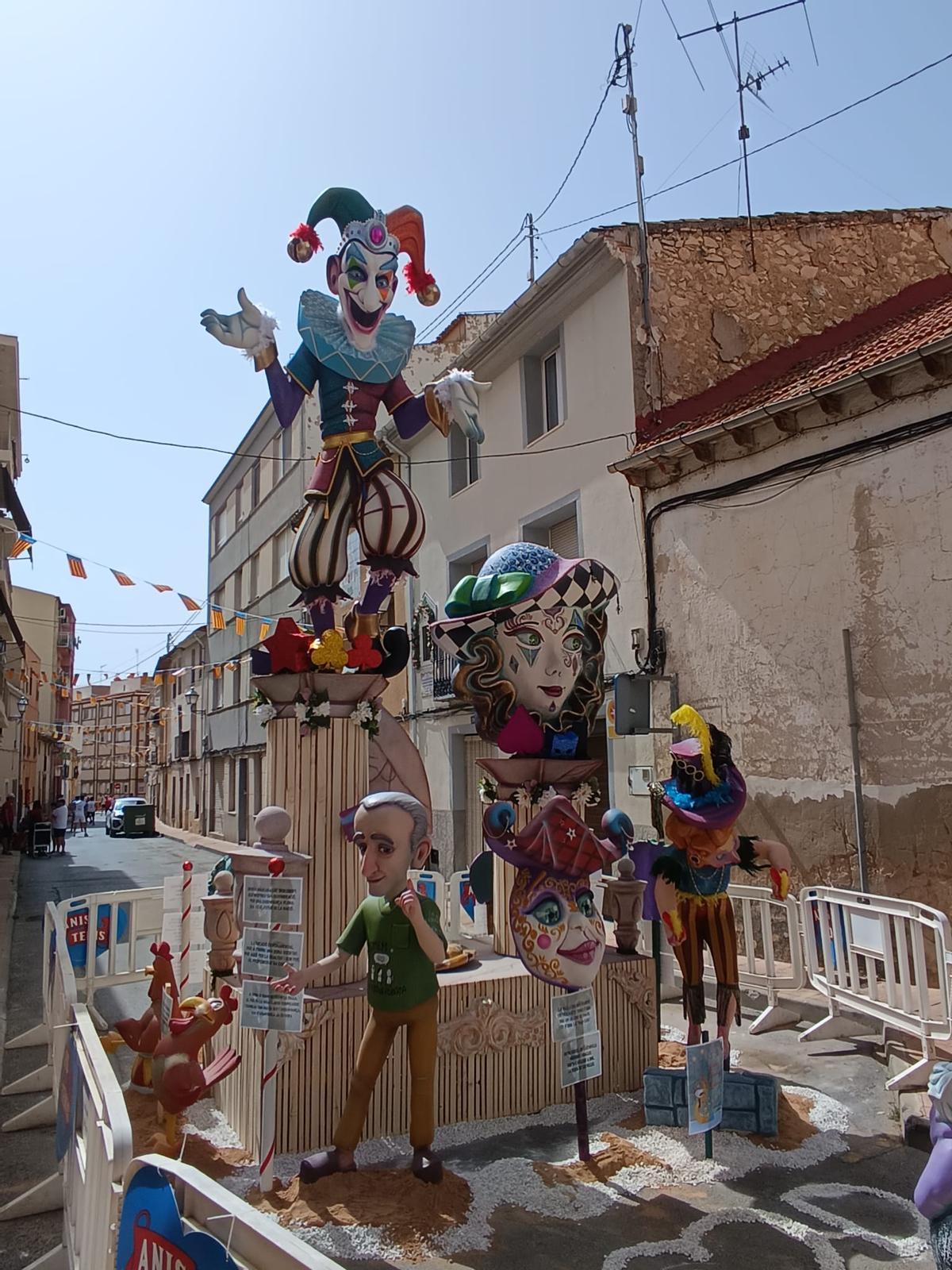 Imagen de la falla que ha sido desmontada
