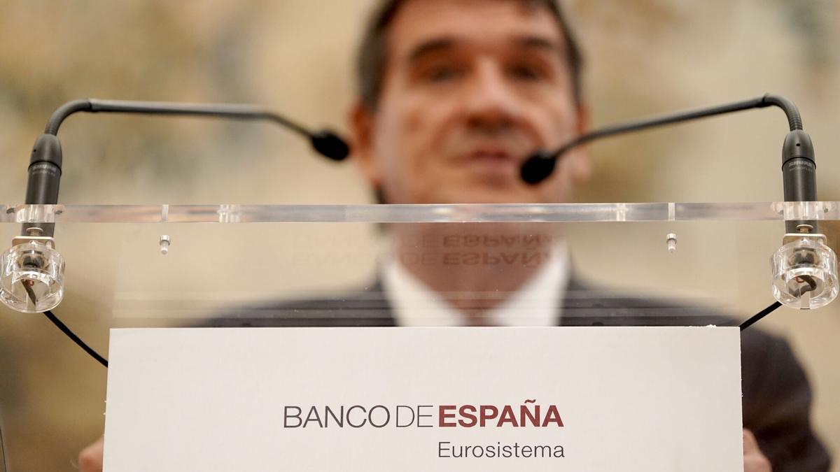 Madrid. 24.09.2024. José Luis Escrivá durante la toma de posesión como Gobernador del Banco de España