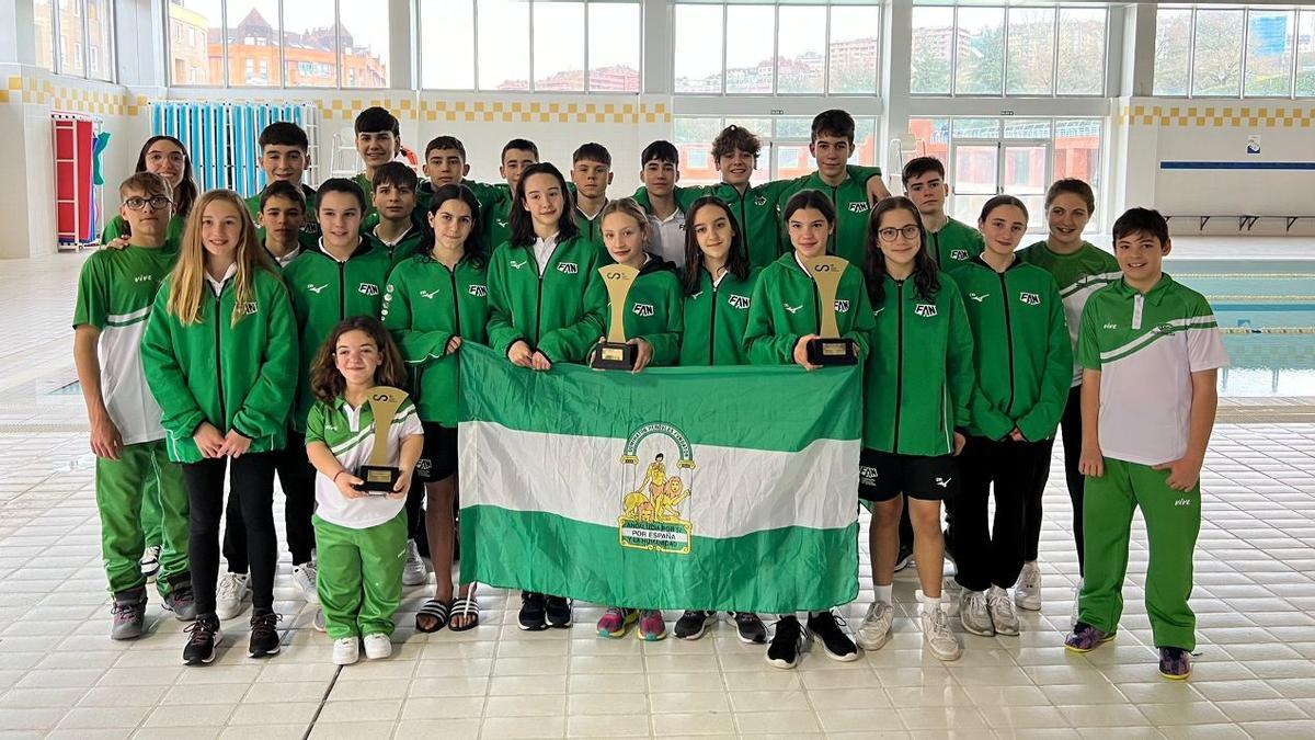 Selección andaluza ganadora de la clasificación inclusiva.