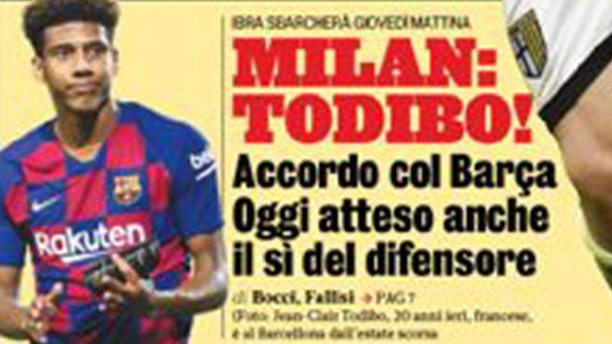 'La Gazzetta dello Sport' ve a Jean ClairTodibo muy cerca del Milan
