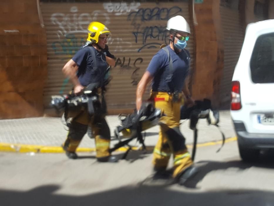 Alarma por un incendio en un ático en Palma