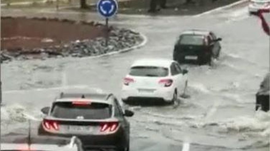 Fuertes lluvias en Tenerife tras la llegada de una DANA