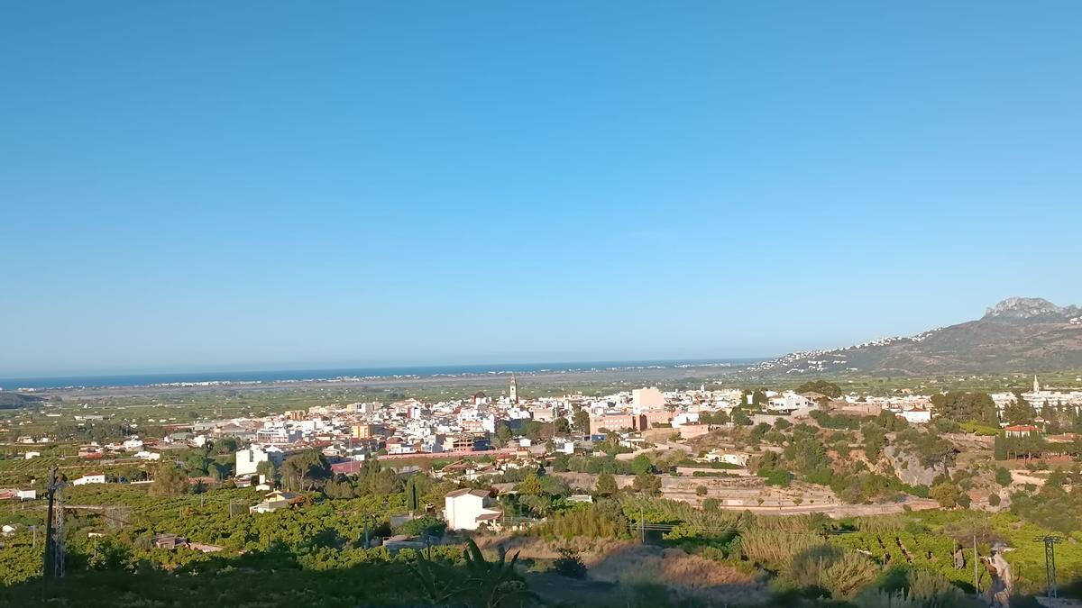 Vista panorámica de Pego.