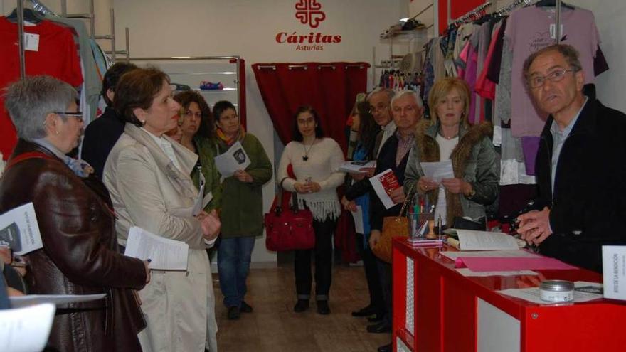 Jesús Rodríguez, ayer, en la inauguración de la tienda.