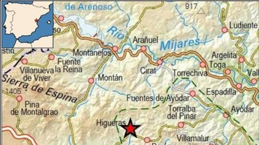 Registrado un terremoto de magnitud 3 en la provincia de Castellón