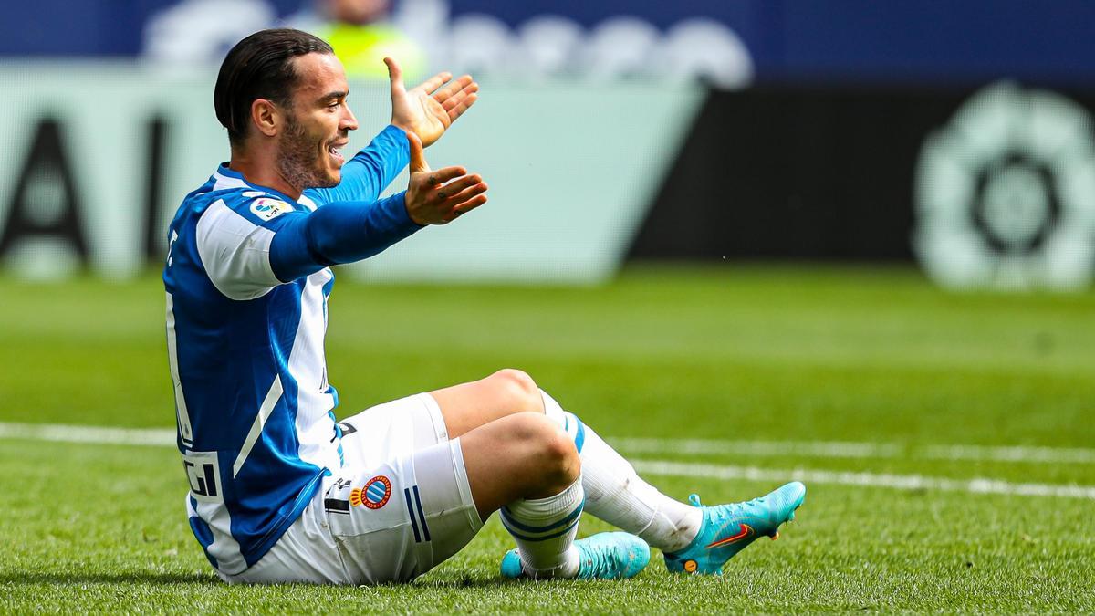 Raúl de Tomás, en un partido con el Espanyol.